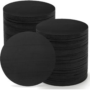 TOPZEA 100 Pcs Billiard Pool Table Leg Shims, 3" Diameter Rubber Pool Table Foot Pads Pool Table Leveler Leveling Kit for Pool Table Furniture, Billiards Table Accessory, Black, 0.06" Thickness