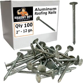 2"- ALUMINUM - Roofing Vinyl siding facia nails - 6d - Qty (500)