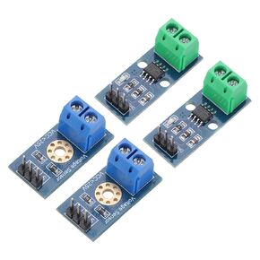 MECCANIXITY 2pcs ACS712 Hall Effect Current Sensor 30A Range + 2pcs Voltage Sensor Module DC0-25V for Current Voltage Detection