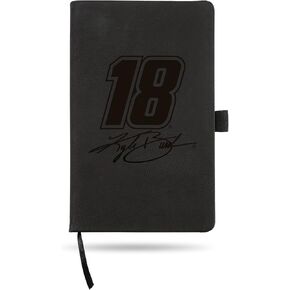 Rico Industries NASCAR Kyle Busch Black Jounral/Notepad 8.25" x 5.25"- Office Accessory