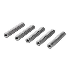 3D Printer Extruder Tube, 5pcs Stainless Steel M6 Nozzle Throat PTFE Tube Accessary for 3D Printer MK8 Extruder 1.75mm (M6x40mm)