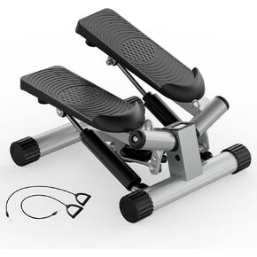 سويت كريسبي ميني ستاير ستيبرز مع أشرطة مقاومة للتمرين في المنزل، آلة ستيبر محمولة للتمرين لكامل الجسم، سعة 265 رطل in Kuwait