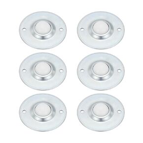 PATIKIL 1" Roller Ball Transfer Bearing, 6 Pcs Round Ball Transfer Unit Nylon, Carbon Steel Casters for Conveyor Roller Stand Transmission Furniture