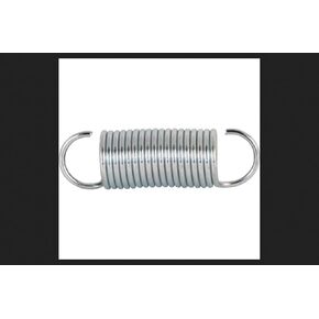 Prime-Line SP 9602 Extension Spring, Spring Steel Construction, Nickel-Plated Finish, 0.047 GA x 7/16 in. x 1-1/2 in., Closed Single Loop (2 Pack)