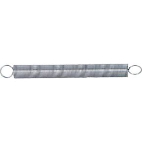 Prime-Line SP 9607 Extension Spring, Spring Steel Construction, Nickel-Plated Finish, 0.016 GA x 1/4 in. x 2-1/2 in., Closed Single Loop (2 Pack)