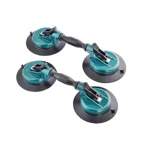6.4" glass lifter Dual Cups, Heavy Duty Vacuum Plate with Adjustable Handle Glass Holder to Lift Large Glass/Auto Glass Windshield Installation/Tiles Mirrors Movingtal,
