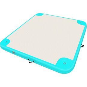 Inflatable Floating Dock Platform Floating Island Raft Water Mat Swim Raft with None-Slip Surface for Pool Beach Ocean