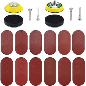 240pcs 2 Inch Sanding Discs Pad Kit, Sanding Pad Kit for Drill Grinder Rotary Tools Drill Sanding Attachment Sanding Paper Includes 80-3000 Grit