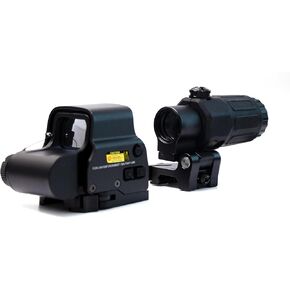 558 G33/558 G43/558 G45 Red & Green Dot Holographic Reflex Sight Scope with G33 G43 3X /G45 5X Magnifier Combo Built-in Flip QD Mount