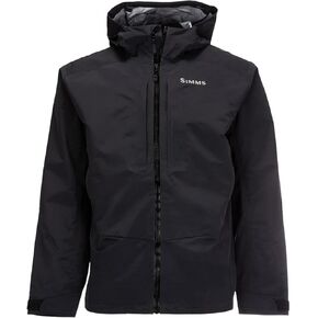 Simms Men's Freestone Wading Jacket - Breathable Waterproof Fishing Jacket, Pockets & Adjustable Hood, Severe Wet Condition Rain Coat, Hunting Boating Jacket, Foul Weather Gear, Black, XX-Large