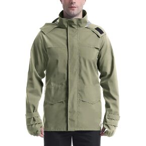 iCreek Rain Jacket Men's Lightweight with Hood Packable Waterproof Raincoat Breathable Antistorm Jacket Windbreaker in Kuwait