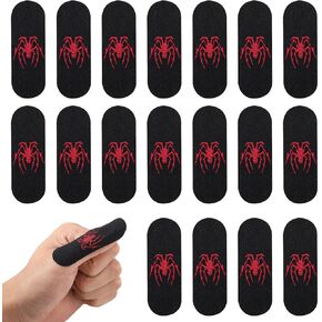 120pcs Spider Bowling Balls Finger Tape Strips, Elastic Protector Finger Insert Tape Breathable Bowling Thumb Sleeves Grips Tips Accessories for Bowlers Workout Support (Black)