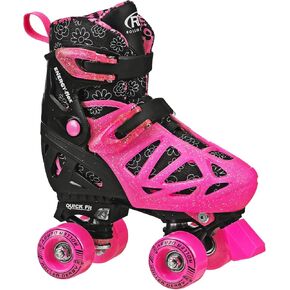 Roller Derby Trac Star Adjustable Skates for Kids, Beginners