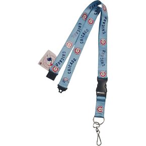 Pro Specialties Group MLB Retro Cooperstown Lanyard with Detachable Clip (Chicago Cubs Blue 1957)