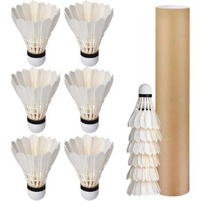 12 Pcs Professional Duck Feather Badminton Shuttlecocks Hight Speed Training Badminton Balls Lightweight Shuttlecock