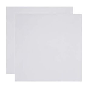 BENECREAT 2PCS 11.8x11.8" White Silicone Rubber Sheet Plate 2mm Thick High Temperature Resistant Gasket Board, Used for Make Gaskets and Seals