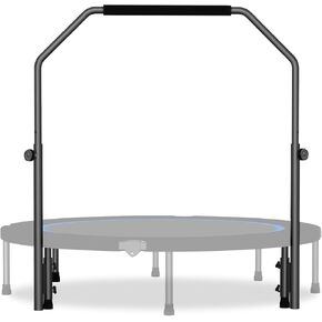 Fitness Rebounder Handle Bar Accessory for 40" Round Mini Trampoline with Foam Handle, Fitness Trampoline Handle Bar Fit for Straight Leg Within 2.5CM/0.98IN Dia (Trampoline Not Included)