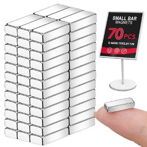 LOVIMAG Neodymium Bar Magnets, 20x5x2mm 60Pcs Small Strong Rare Earth Magnets, Strong Rectangular Magnetic Bar, Mini Powerful Magnets for Crafts, Fridge, Science, Office and Tool Storage