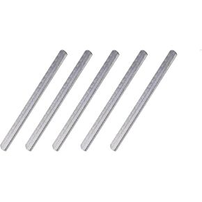 Steel Plates for Weighted Vest, 5PCs Adjustable Strength Training Weight Plates, Rustproof Long Steel Plate with Round Head Loading for Men Women Running Fitness Sport (5PCS SteelPlates)