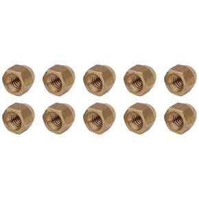 METALLIXITY Acorn Cap Nuts(M4x0.7mm) 30Pcs, Brass Acorn Dome Cap Head Hex Nuts - for Industrial Mechanical Equipment, Gold Tone