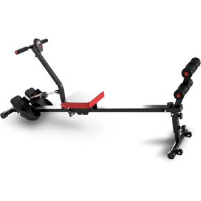 NAYSAYE Rowing Machine with 12 Resistance Modes and LCD Display, Foldable Foldable Exercise Trainer with 265LBS Loading Capacity, Adjustable Rower for Home Exercise/Office Exercise