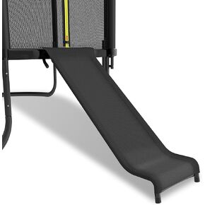 Trampoline Slide, 10FT 12FT 14FT 15FT 16FT Trampoline Universal Slides, Trampoline Accessories with Cushioning Effect, Suitable for Children to Climb Up and Slide Down, Safety Slide (Black)