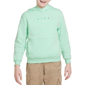 Nike Big Kids' Girls Sportswear Pastel Club Fleece Pullover Hoodie (Pastel Mint) Size XS