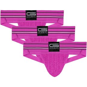 GOLBERG G Men’s Athletic Supporters (3 Pack) - Jock Strap Underwear - Extra Strength Elastic