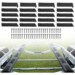 20PCS Heavy Duty Boat Trailer Bunk Slide Pads, 3"x10", Smoother Glide for Enhanced Boat Support and Protection