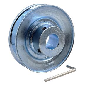 AB400-7/8 Single Groove Web Sheaves, v Belt Pulley 4" OD 7/8 inch bore,Motor Pulley Carbon Steel for A B 5L 4L V-Belts