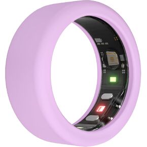 Silicone Ring Protector Compatible with Oura Ring/Ringconn Ring Case, Elastic Ring Cover for Smart Ring Working Out (M (11/12/13/14), White)