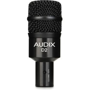 Audix D2 Hypercardioid Dynamic Instrument Microphone for Kick Drums, Toms, and Bass Instruments