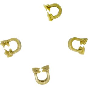 Dental Rubber Dam Clamps Ring Molar Premolar Teeth Soft Resin Barrier Clips Resin Rubber Barrier Clip for Tooth Isolation