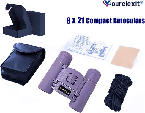 Binoculars with Phone Adapter for Adults, Compact Pocket Travel Binocular for Bird Watching Concert Theater Opera High Powered Electronics Cruise Ship Essentials Norwegian Alaska Hiking Camping Gear in Saudi Arabia