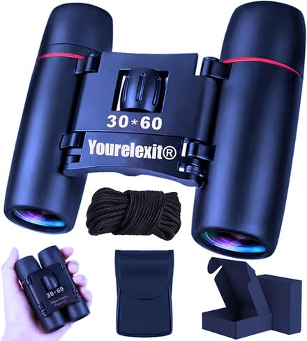 Binoculars with Phone Adapter for Adults, Compact Pocket Travel Binocular for Bird Watching Concert Theater Opera High Powered Electronics Cruise Ship Essentials Norwegian Alaska Hiking Camping Gear in Saudi Arabia