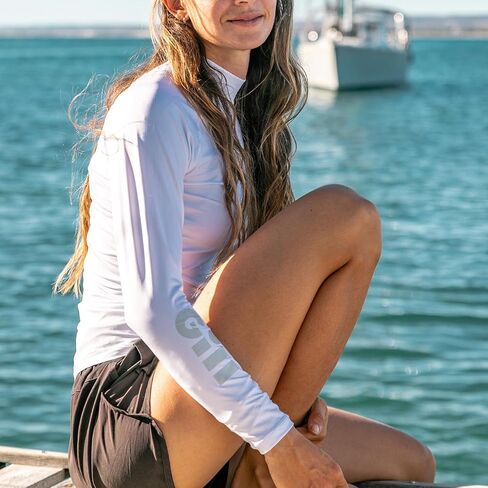 سترة علوية للسيدات من Gill ZenZero Rash Guard - كم طويل مع حماية من أشعة الشمس بعامل حماية من أشعة الشمس 50+ للرياضات المائية in Saudi Arabia