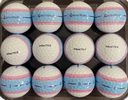 TaylorMade Tour Response Stripe Practice Golf Balls (Bulk Packaging) - 12-Balls in Kuwait