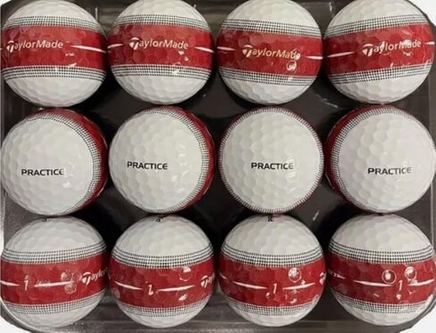 TaylorMade Tour Response Stripe Practice Golf Balls (Bulk Packaging) - 12-Balls in Kuwait