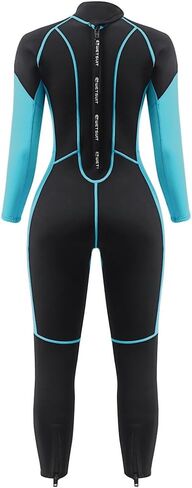 Womens Full Body Wetsuit 3mm - Neoprene Diving Suits Front Zip Dive Skin for Diving Snorkeling Surfing Swimming in Saudi Arabia