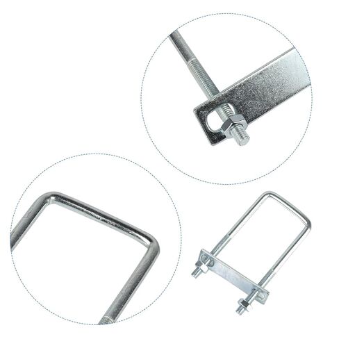 4 مجموعات من المسامير المربعة على شكل حرف U، مسامير على شكل حرف U من الصلب الكربوني، مسامير على شكل حرف U مع لوحات إطار وصواميل، ملحقات لمقطورة السيارات، مسامير مربعة على شكل حرف U لمقطورة السيارات، قارب التزلج، المراكب الشراعية، المقطورة (M8 × 40 × 120 م in Kuwait