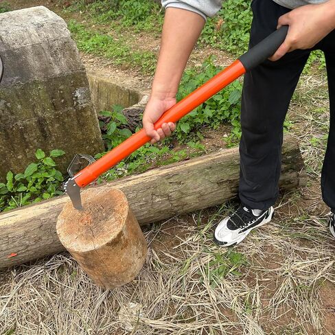Pickaroon Hookaroon, 17in Pickaroon Logging Tool with Lightweight Anti-Slip Hook Handle for Lifting, Dragging, and Stacking Logs, Lightweight Logging Tools in Kuwait