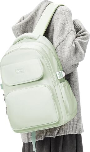 Backpack For College Students Women Men,Cute High School Bag,Lightweight Bookbag Casual Daypack Travel Backpack,Aesthetic School Backpack For Teens Boys Girls(Mint Green) in Saudi Arabia