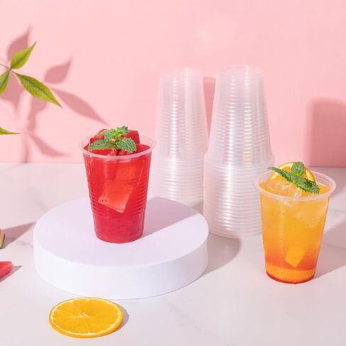 JOLLY CHEF 1200 Pack 9 oz Clear Plastic Cups,9 Ounce Small Disposable Cups, Cold Party Drinking Tumblers for Tasting, Drinking and Party in Kuwait