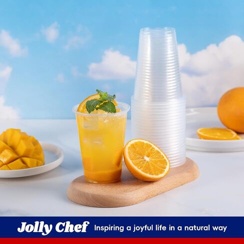 JOLLY CHEF 1200 Pack 9 oz Clear Plastic Cups,9 Ounce Small Disposable Cups, Cold Party Drinking Tumblers for Tasting, Drinking and Party in Kuwait