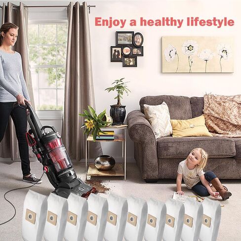 10-PACK 4010075Z Type Z Vacuum Cleaner Bags for Hoover Allergen Type Z Bag Upright Vacuum Cleaner Filter Bags U6317-930 U5134-900，Replace 4010100Z 440004214 Bags in Saudi Arabia