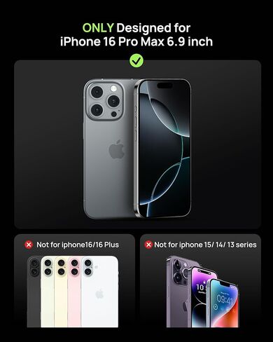 SODI Screen Protector + Camera Lens Protector for iPhone 16 pro [6.3''], Auto-Alignment OneTouch Tempered Glass, 30 seconds Installation, Bubble Free, Case Friendly, Anti-Scratch [2+2 Pack] in Saudi Arabia