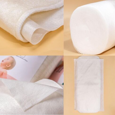 Diaper Liners -Kawigo Diaper Liner for Baby Cloth Diaper Disposable Natural Soft Viscose Made from Bamboo Unscented Compostable Fragrance Free Chlorine Free 1 Roll 100 Sheets in Saudi Arabia