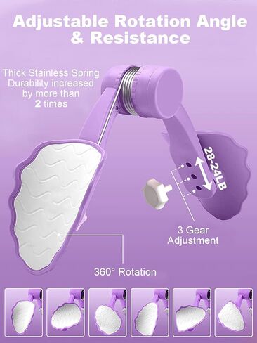 Thigh Master Exercise Equipment, Hip and Pelvis Trainer for Women Adjustable Resistance, Inner and Outer Thigh Toner, Home Workout Machine in Saudi Arabia