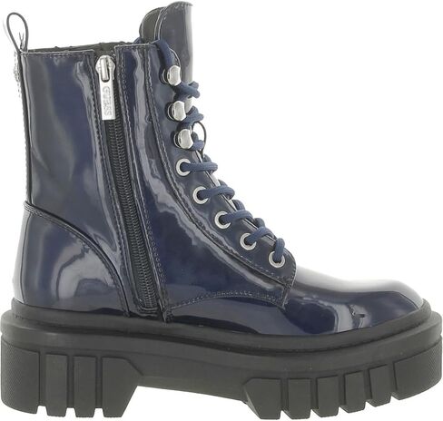 GUESS Womens Ferina Faux Leather Combat & Lace-up Boots Black 11 Medium (B,M) in Saudi Arabia