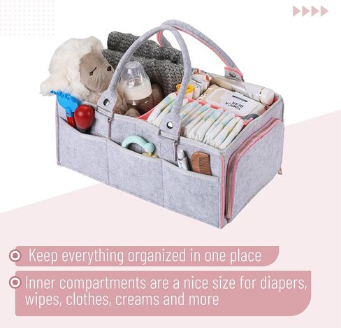 Mr. Pen- Baby Diaper Caddy Organizer, Navy Blue, Diaper Organizer, Car Diaper Caddy, Baby Caddy Organizer, Portable Diaper Caddy, Diaper Organizer for Changing Table, Baby Organizer for Nursery in Saudi Arabia